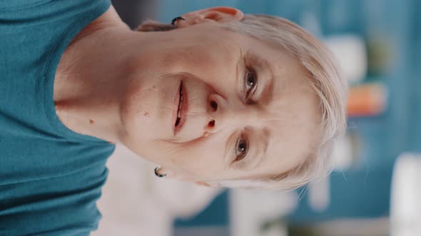 Vertical Video Close Up of Person Preparing to Do Workout Training