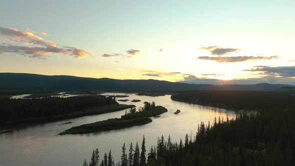 Gorgeous View of Scenic Winding River