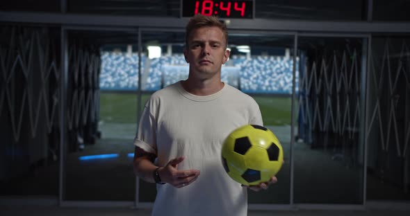 Portrait of Young Football Coach