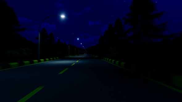 Incorrect Vehicle Overtaking at Night alt