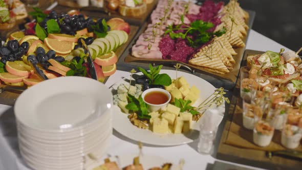 Snack Table at a Social Event