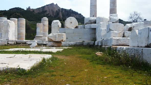 Temple Of Artemis At Sardes Lydia Ancient Historical City In Salihli Manisa Turkey