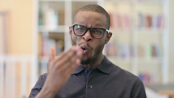 Portrait of Upset Young African Man Feeling Angry