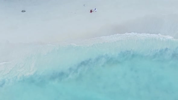 Vertical Video of the Coast of Zanzibar Island Tanzania Slow Motion