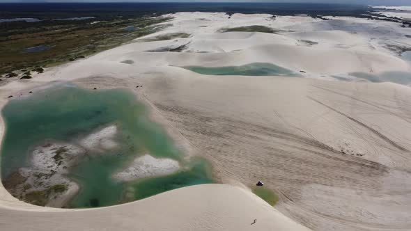 Jericoacoara Brazil. Tropical scenery for vacation travel. Northeast Brazil.