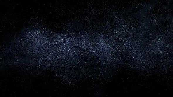 Dark Space And Bright Stars Background Flight Seamless Animation