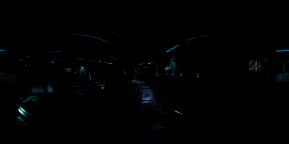 Vr360 View of Futuristic Base Interior alt