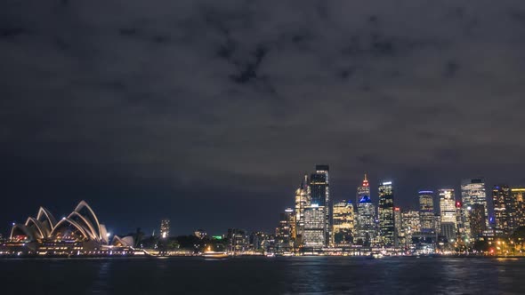 Timelapse of Sydney cityscape