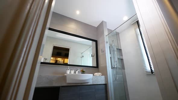 Modern and Stylish Bathroom With Shower Box