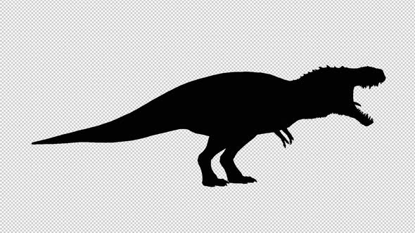 Dinosaur Roar Silhouette alt