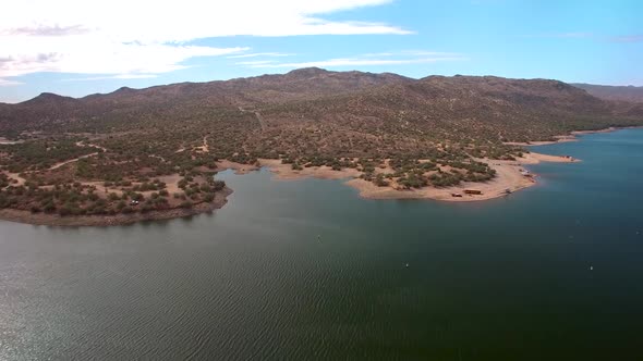 Drone footage of North Shore of Bartlett Lake Arizona?