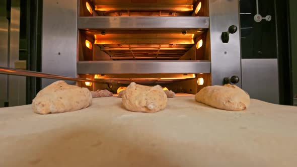 Bread Dough Comes to the Bread Oven