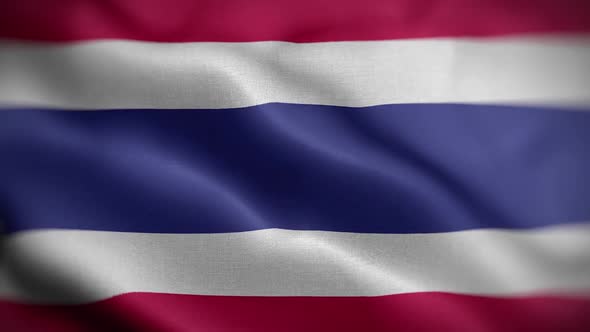 Thailand Flag Textured Waving Front Background HD