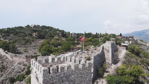 Old fortress, Alanya, Turkey main tourist attraction in the Turkish city of Alanya