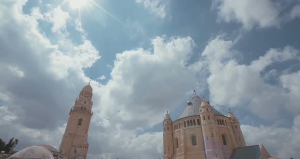 The Dormition Abbey in old city of Jerusalem, Israel