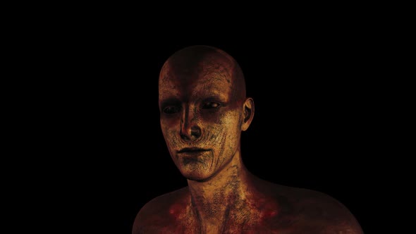 Daed Face 3D Horror Character