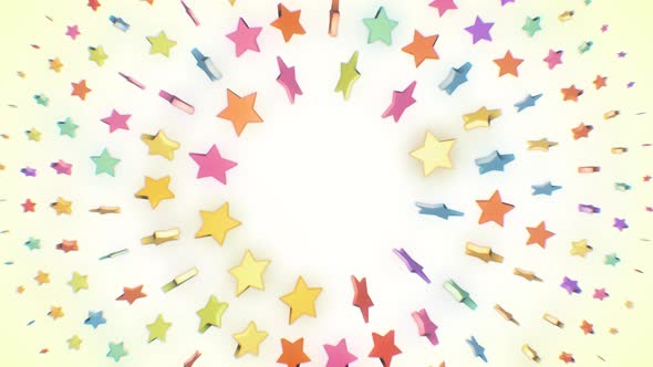 Colorful Stars Background 4K alt