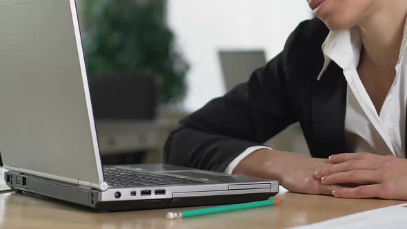 Tired Employee Falling Asleep on Table, Overwork Exhaustion, Tasks Fatigue