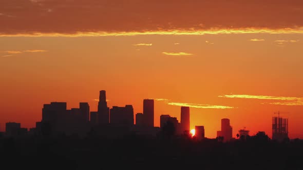 Los Angeles Sunrise Time Lapse