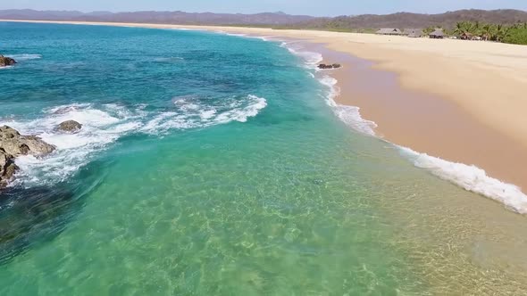 Beach with Clear Water in Mayto, Jalisco, Mexico