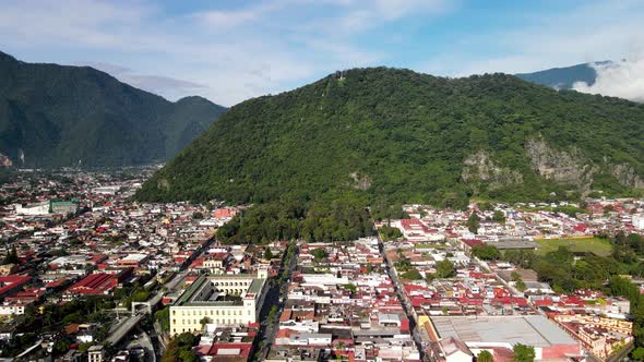 Landing View of Orizaba and main palace in Mexico