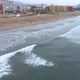 Surf training, Pacific Ocean (La Serena, Chile) aerial view, drone footage - VideoHive Item for Sale