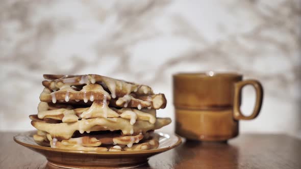 Waffles with Condensed Milk