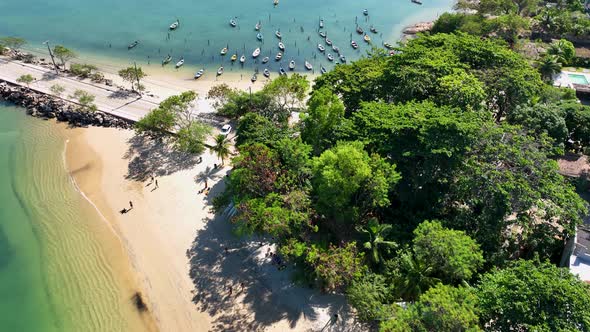 Famous tropical scenery at Vitoria state of Espirito Santo Brazil