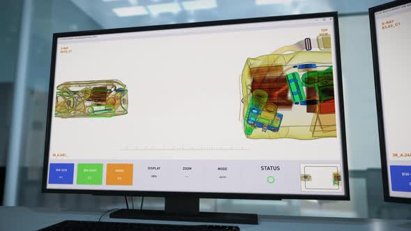 Illegal Dangerous Items Found In Baggage By Modern Security Software System alt