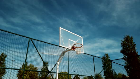 outdoor court basketball missing shots