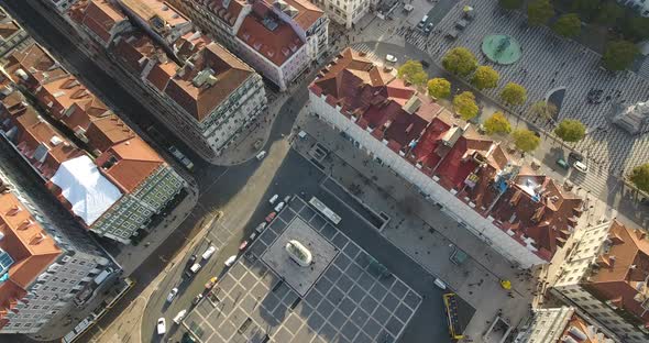 Lisbon by the river and Praça da Figueira