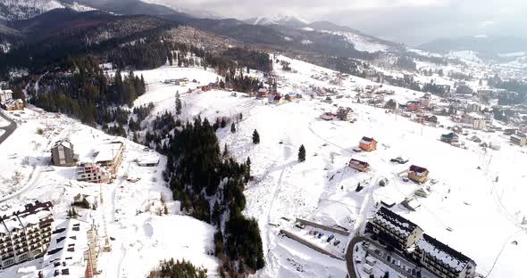 Beautiful Mountain Landscape at Winter