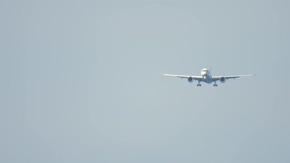 Widebody Airplane Approaching