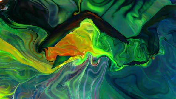 Abstract Colorful Sacral Liquid Waves Texture 249