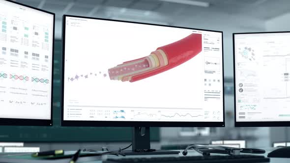 Medical diagnostic software analyzes the platelets flowing in the blood alt