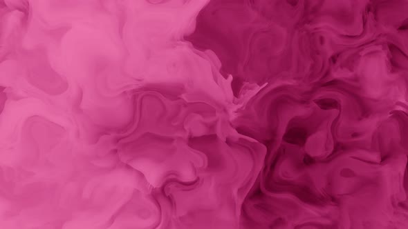 Abstract Background Pink Color Ink Smoke liquid Effect