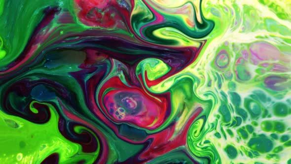 Vibrant Colours Paint Swirling Explosion 36