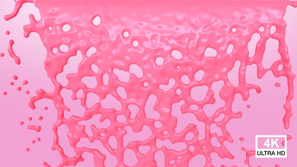 Fountain Of Strawberry Milkshake 4K alt