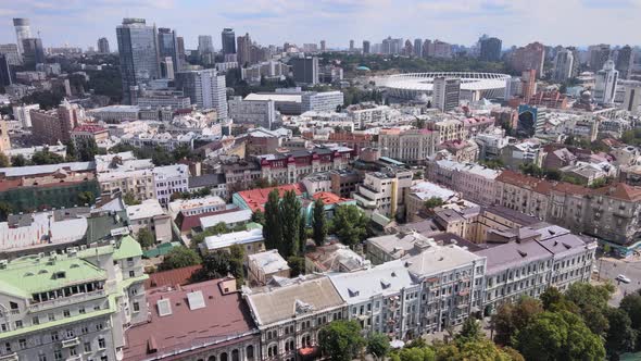 Kyiv Ukraine Aerial View of the City