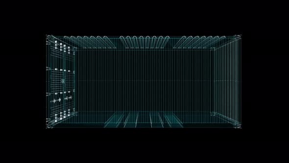 Cargo Shipping Container Hologram