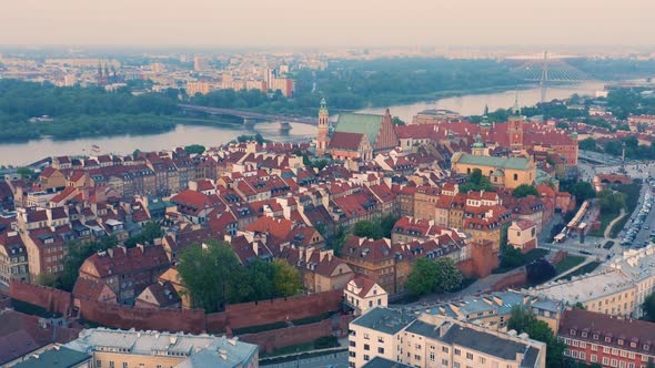 Aerial View of Warsaw