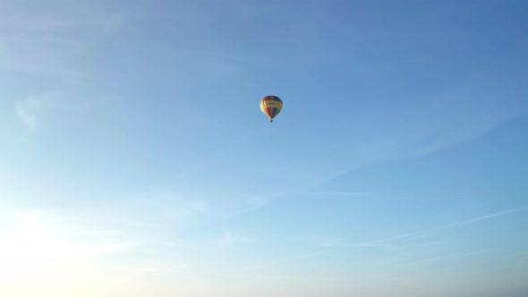 Hot Air Ballon Blu Sky