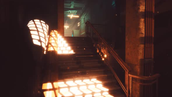 Interior of Abandoned Old Motel alt