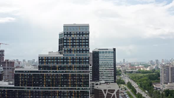 Aerial View of a Modern Building