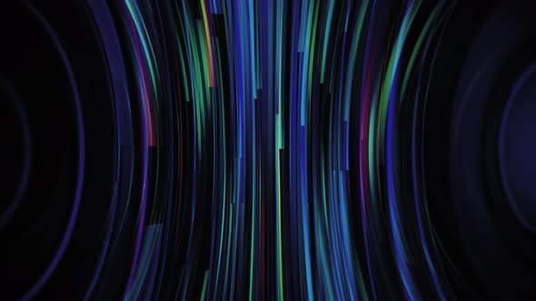 Cool Curved Mosaic Line Streak Abstract Background Loop