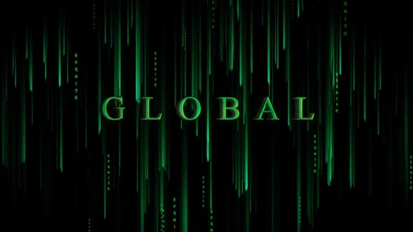 Digital Cyber Background Global