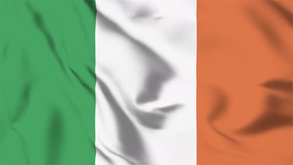 4K Ireland Flag - Loopable