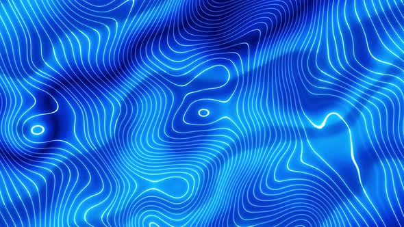 Glowing shiny line blue color wave abstract background. Vd 233