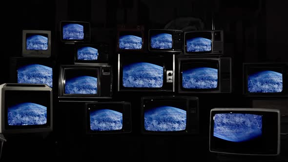 Earth from Space on Retro TVs.