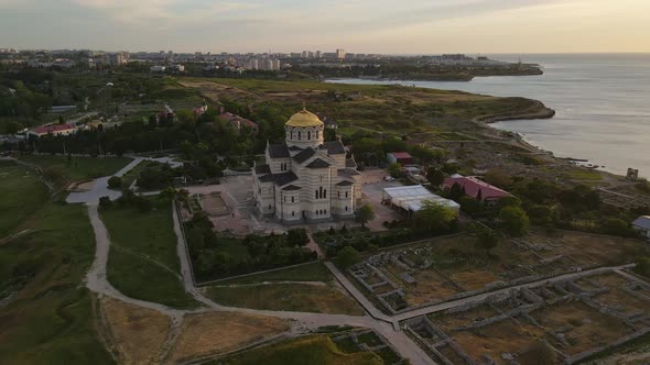 Vladimir Cathedral at Sunset